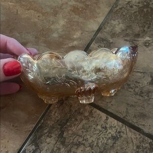 Oval Footed Candy Dish
